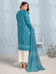 LimeLight Summer Unstitched Printed Lawn 2 Piece Suit U2583 Ferozi