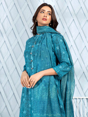 LimeLight Summer Unstitched Printed Lawn 2 Piece Suit U2583 Ferozi