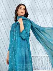 LimeLight Summer Unstitched Printed Lawn 2 Piece Suit U2583 Ferozi