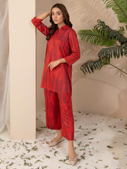 Limelight Winter Unstitched Printed Linen Single Shirt U2593 Rust