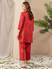 Limelight Winter Unstitched Printed Linen Single Shirt U2593 Rust