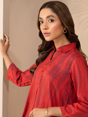 Limelight Winter Unstitched Printed Linen Single Shirt U2593 Rust