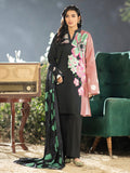 Limelight Winter Unstitched Printed Khaddar 3Pc Suit U2603 Black