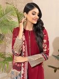 Limelight Winter Unstitched Printed Khaddar 3Pc Suit U2609 Red