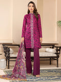 Limelight Summer Unstitched Printed Lawn 3Pc Suit U2621 Maroon