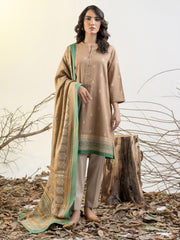 Limelight Winter Unstitched Printed Khaddar 3Pc Suit U2623 Beige