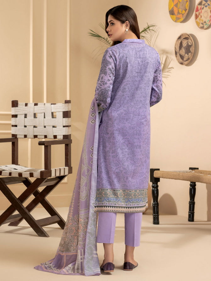 Limelight Summer Unstitched Printed Lawn 3Pc Suit U2625 Purple