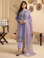 Limelight Summer Unstitched Printed Lawn 3Pc Suit U2625 Purple
