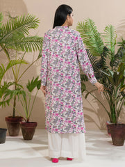 Limelight Winter Unstitched Printed Khaddar Single Shirt U2648 White