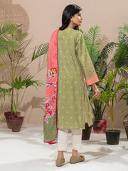Limelight Winter Unstitched Printed Khaddar 2Pc Suit U2659 Green