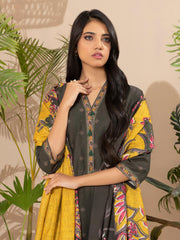 Limelight Winter Unstitched Printed Khaddar 2Pc Suit U2659 Grey