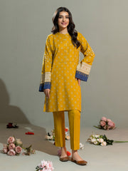 Limelight Winter Unstitched Printed Khaddar 2Pc Suit U2671 Mustard