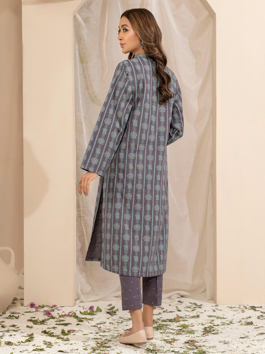 Limelight Winter Unstitched Printed Khaddar 2Pc Suit U2672 Grey