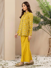 Limelight Winter Unstitched Printed Khaddar 2Pc Suit U2672 Lemon