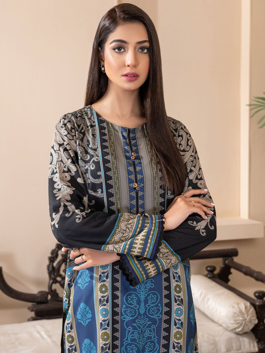 LimeLight Vol-03 Summer Unstitched Printed Lawn 1Pc Shirt U2762 Black