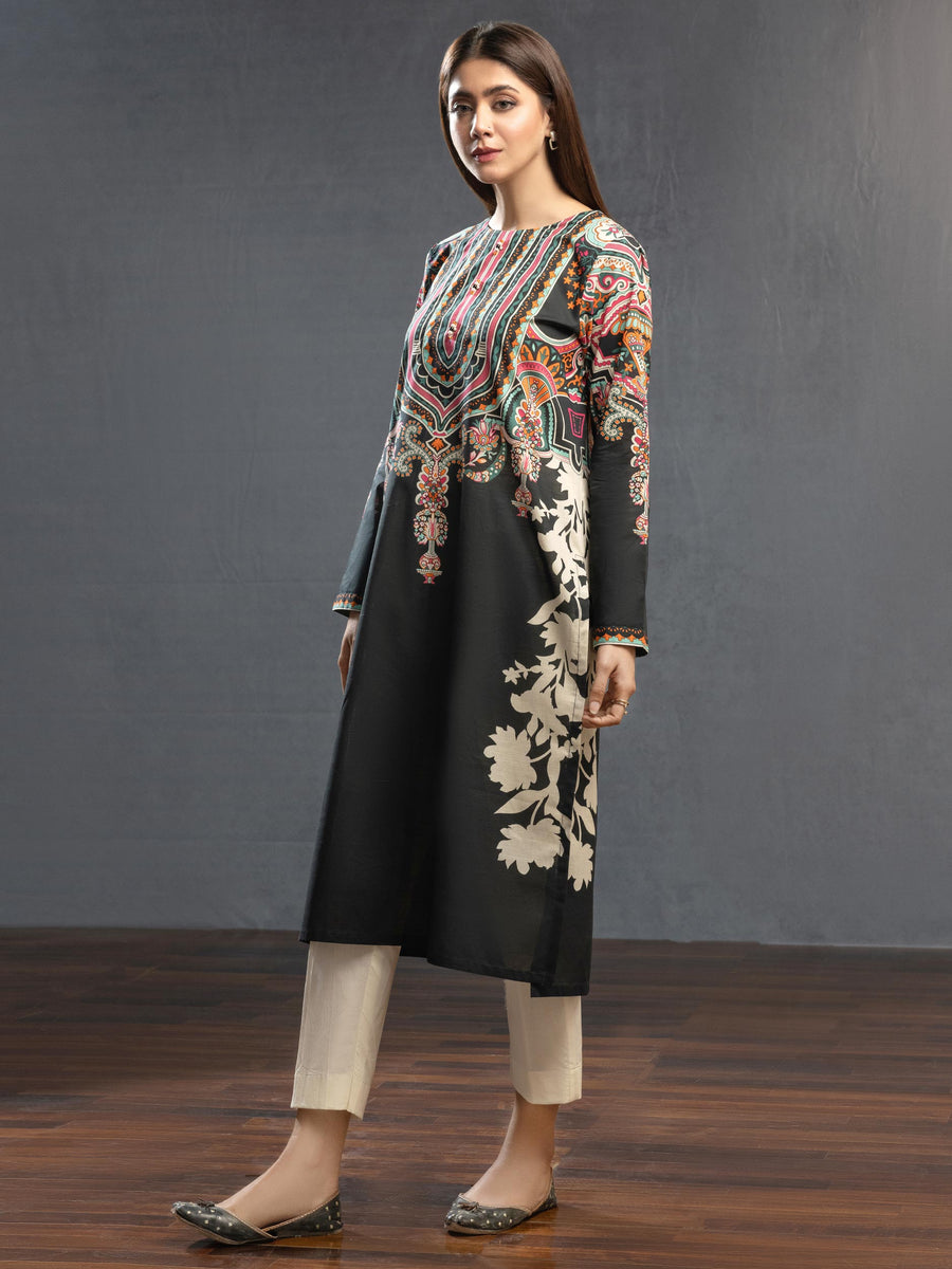 LimeLight Vol-03 Summer Unstitched Printed Lawn 1Pc Shirt U2763 Black