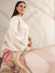 Limelight Summer Unstitched Printed Lawn 3Pc Suit U2770 Off White