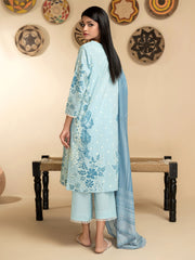 LimeLight Vol-03 Summer Unstitched Printed Lawn 3Pc Suit U2777 Ice Blue