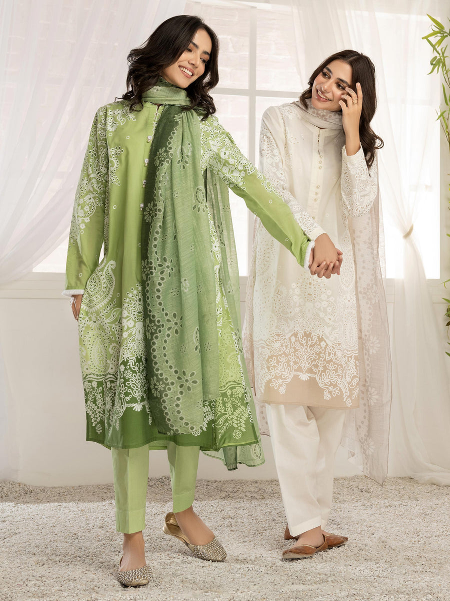 LimeLight Vol-03 Summer Unstitched Printed Lawn 2Pc Suit U2778 Green