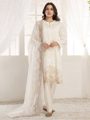 LimeLight Vol-03 Summer Unstitched Printed Lawn 2Pc Suit U2778 White