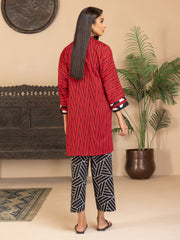 LimeLight Vol-03 Summer Unstitched Printed Lawn 2Pc Suit U2784 Red