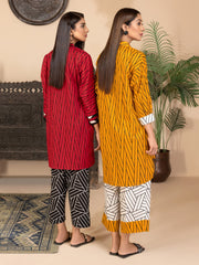 LimeLight Vol-03 Summer Unstitched Printed Lawn 2Pc Suit U2784 Red