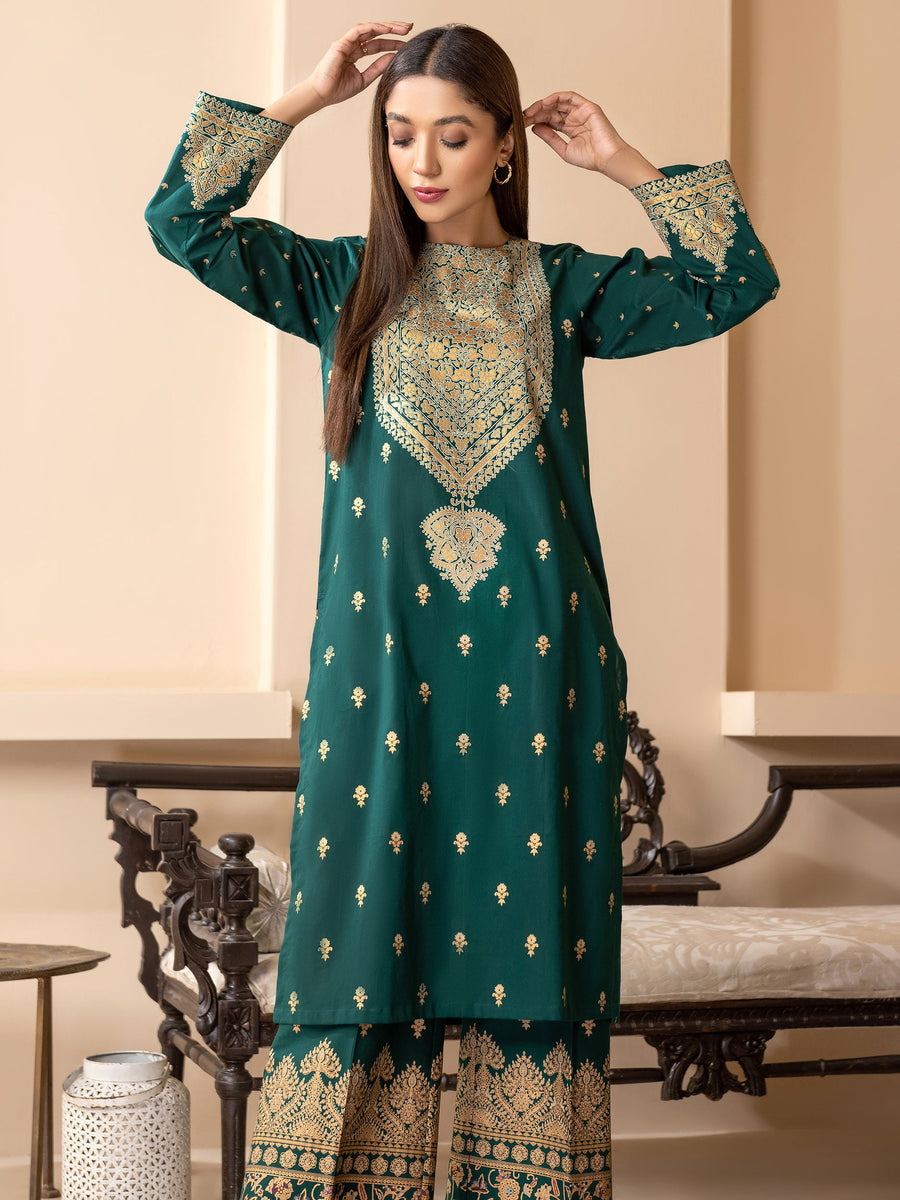 LimeLight Vol-03 Summer Unstitched Printed Lawn 2Pc Suit U2787 Green