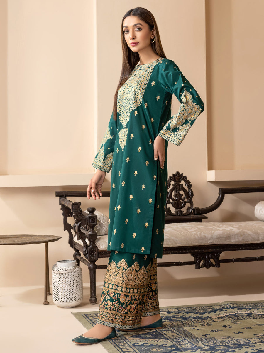 LimeLight Vol-03 Summer Unstitched Printed Lawn 2Pc Suit U2787 Green