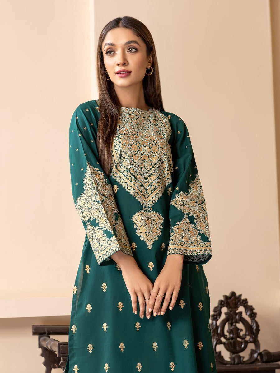 LimeLight Vol-03 Summer Unstitched Printed Lawn 2Pc Suit U2787 Green