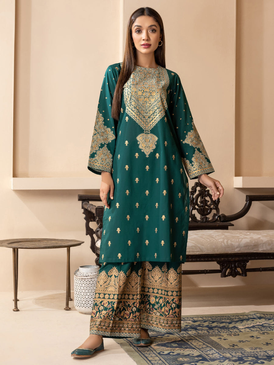 LimeLight Vol-03 Summer Unstitched Printed Lawn 2Pc Suit U2787 Green