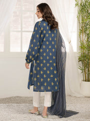 LimeLight Vol-03 Summer Unstitched Printed Lawn 2Pc Suit U2789 Navy Blue