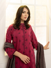 LimeLight Vol-03 Summer Unstitched Printed Lawn 2Pc Suit U2789 Plum