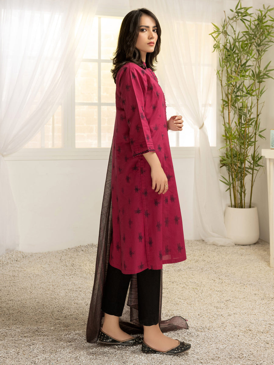 LimeLight Vol-03 Summer Unstitched Printed Lawn 2Pc Suit U2789 Plum