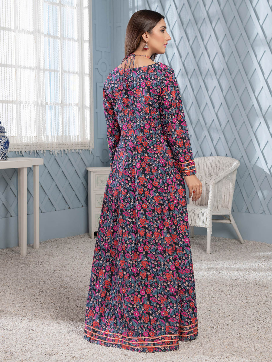 LimeLight Summer Unstitched Printed Lawn 1 Piece Shirt U2790 Black