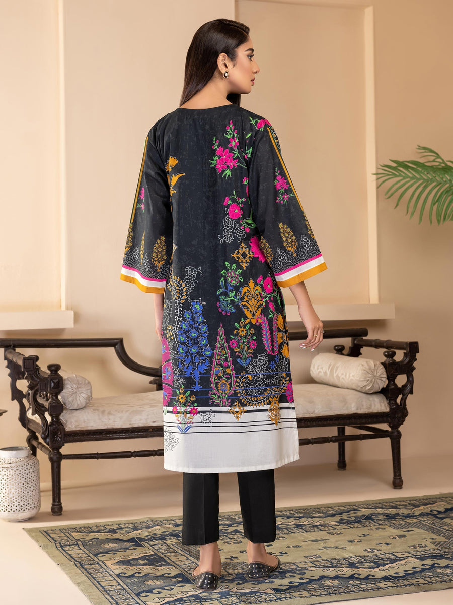 Limelight Summer Unstitched Printed Lawn 1Pc Shirt U2791 Black