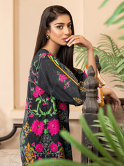 Limelight Summer Unstitched Printed Lawn 1Pc Shirt U2791 Black