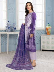LimeLight Summer Unstitched Printed Lawn 2 Piece Suit U2792 Purple