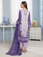 LimeLight Summer Unstitched Printed Lawn 2 Piece Suit U2792 Purple
