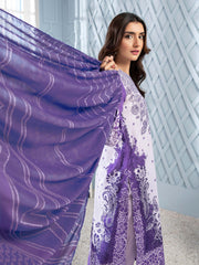 LimeLight Summer Unstitched Printed Lawn 2 Piece Suit U2792 Purple