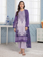 LimeLight Summer Unstitched Printed Lawn 2 Piece Suit U2792 Purple