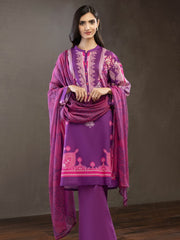 Limelight Summer Unstitched Printed Lawn 2Pc Suit U2799 Purple