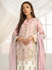 LimeLight Vol-03 Summer Unstitched Printed Lawn 2Pc Suit U2800 Pink