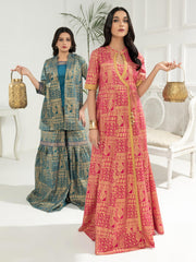 LimeLight Vol-03 Summer Unstitched Printed Lawn 1Pc Shirt U2816 Pink