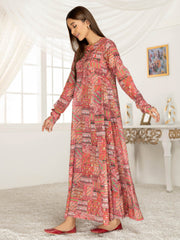 LimeLight Summer Unstitched Printed Lawn 1 Piece Shirt U2825 Red