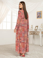 LimeLight Summer Unstitched Printed Lawn 1 Piece Shirt U2825 Red