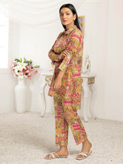 LimeLight Summer Unstitched Printed Lawn 1 Piece Shirt U2825 Yellow