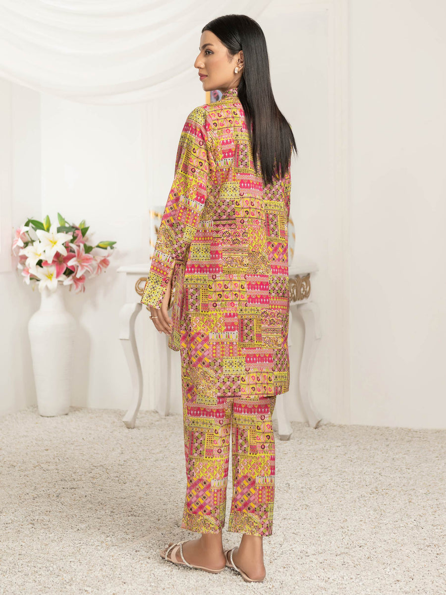 LimeLight Summer Unstitched Printed Lawn 1 Piece Shirt U2825 Yellow