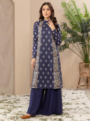 Limelight Winter Unstitched Printed Khaddar 2Pc Suit U2836 Blue