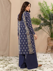 Limelight Winter Unstitched Printed Khaddar 2Pc Suit U2836 Blue