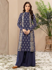 Limelight Winter Unstitched Printed Khaddar 2Pc Suit U2836 Blue